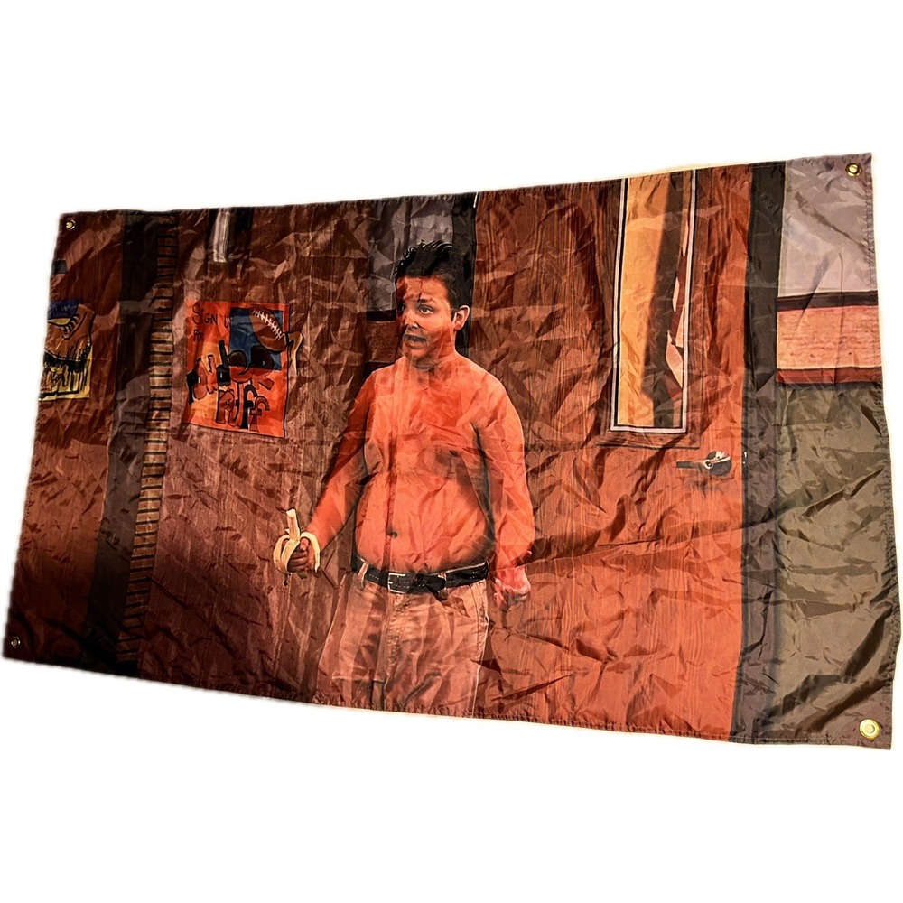 Gibby iCarly‎ Pin Hole Flag 3' x 5' Funny Shirtless Banana Nickelodeon